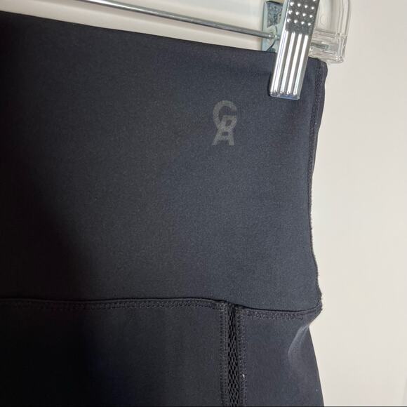 Good American Black Mesh Curve Sculpt Capri Legging Size 1 - Picture 6 of 10